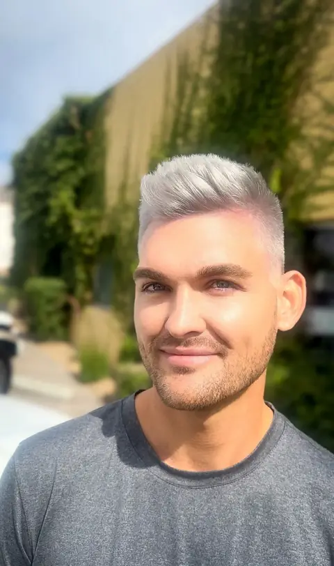 Men's haircut and custom color — short hair, fair pricing — Hair By Rachel Charles, Phoenix.