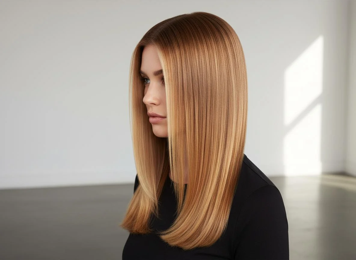 Dimensional balayage color by Rachel Charles for a Paradise Valley, AZ client